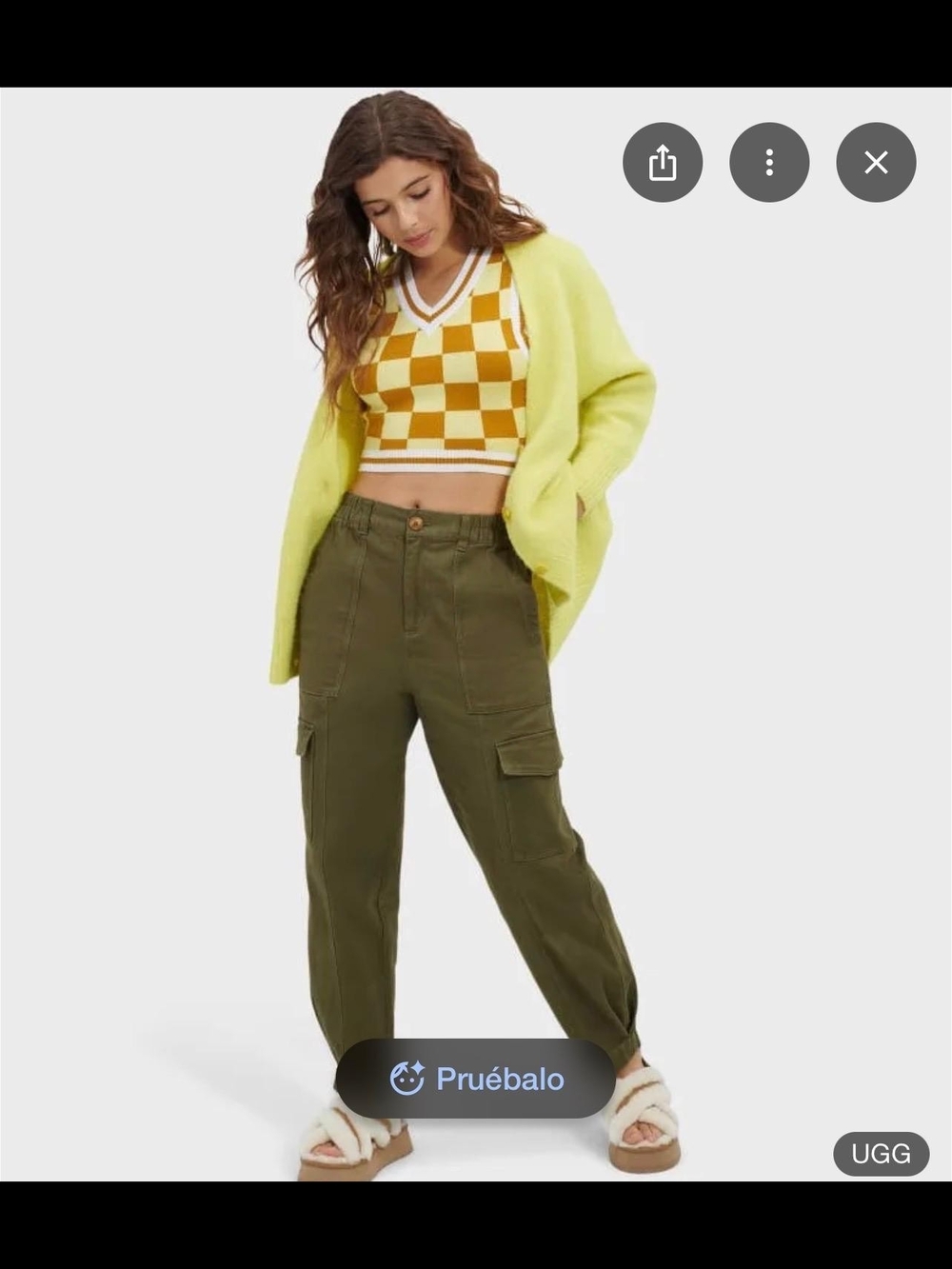 Ugg Olive Utility Drawstring Waist Pants